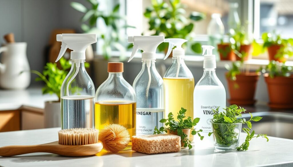 produtos de limpeza naturais para uma Casa Livre de Produtos Químicos